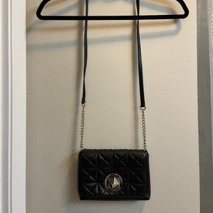 Kate Spade Black Quilted Cross Body Bag or Clutch (Like New - Barely Used!)